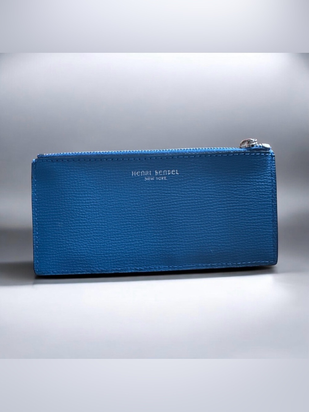 Henri Bendel Blue Leather Wallet NWOT
